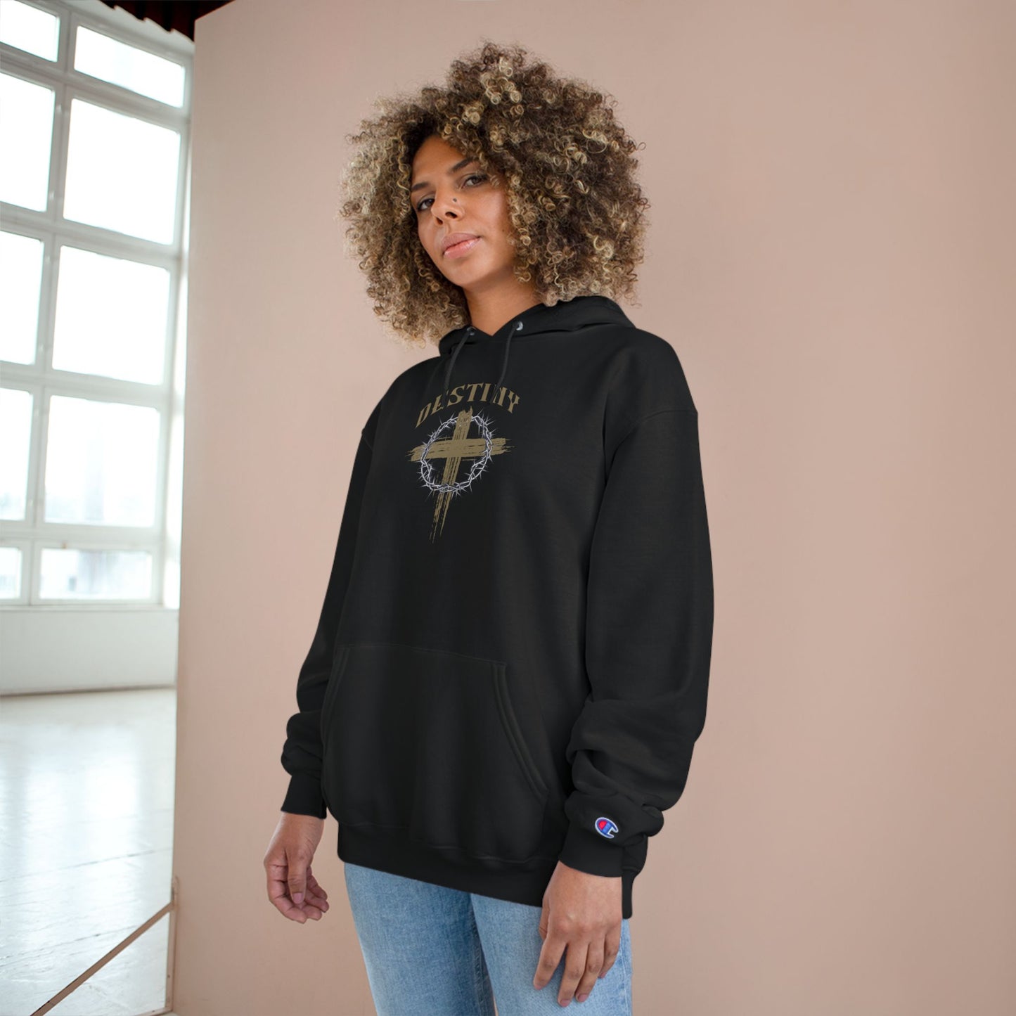 Destiny Cross Graphic Hoodie — Champion Pullover
