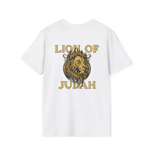 Disciple Tee — Front Jesus Portrait & Back "Lion of Judah" Christian Graphic T-Shirt