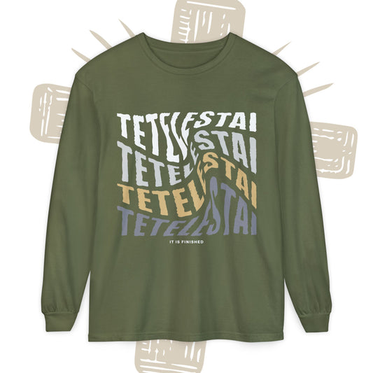 Longsleeve — Retro Stacked "TETELESTAI" Graphic Long Sleeve