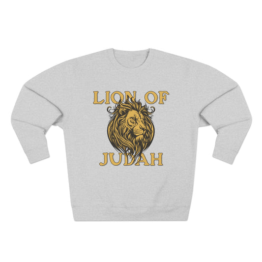 Lion of Judah Sweatshirt — Faith-Inspired Lion Graphic Crewneck