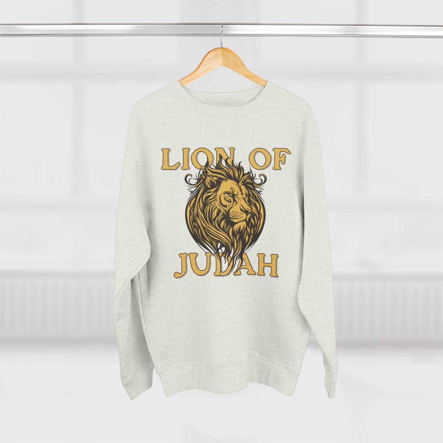 Lion of Judah Sweatshirt — Faith-Inspired Lion Graphic Crewneck