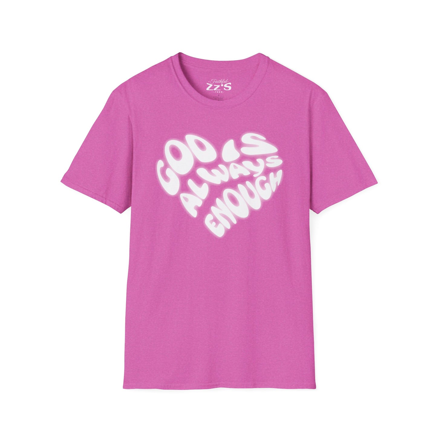 God Is Always Enough T-Shirt - Heart-Shaped Design
