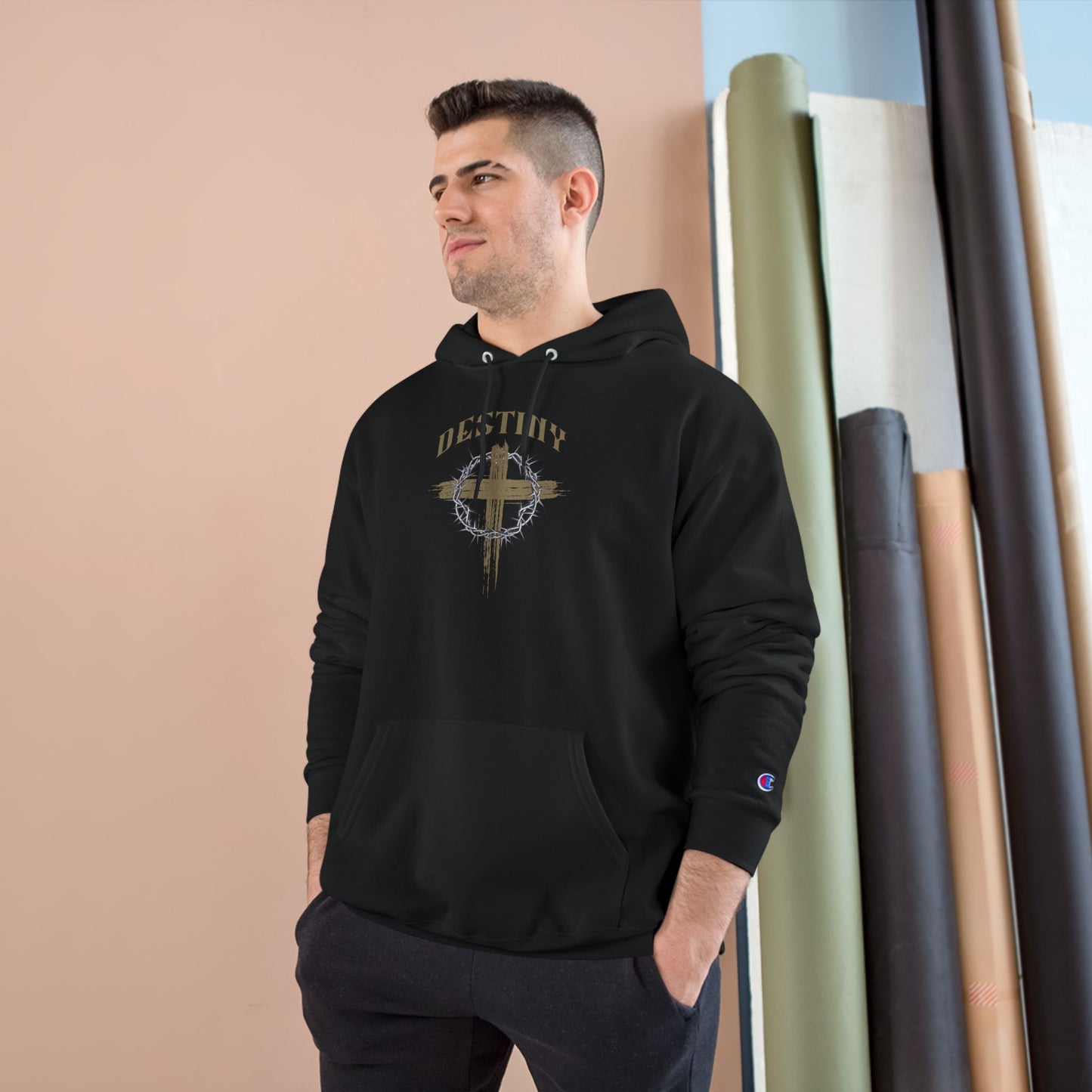 Destiny Cross Graphic Hoodie — Champion Pullover