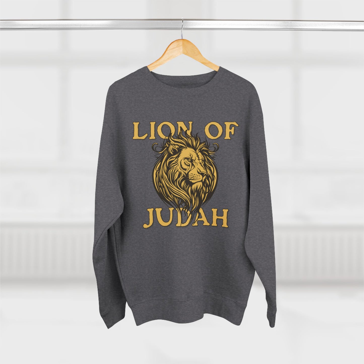 Lion of Judah Sweatshirt — Faith-Inspired Lion Graphic Crewneck