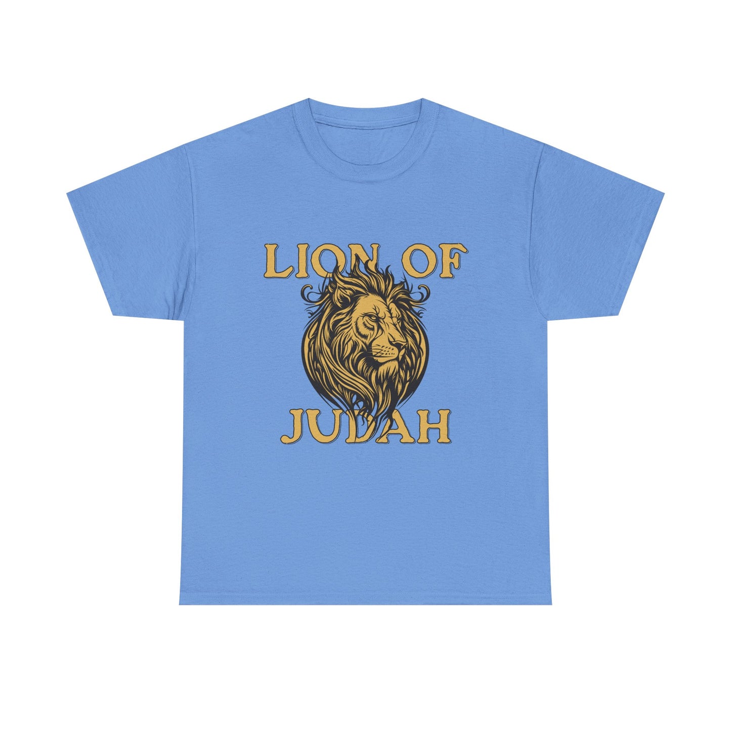 Lion of Judah T-Shirt — Gold Lion Faith Graphic Tee