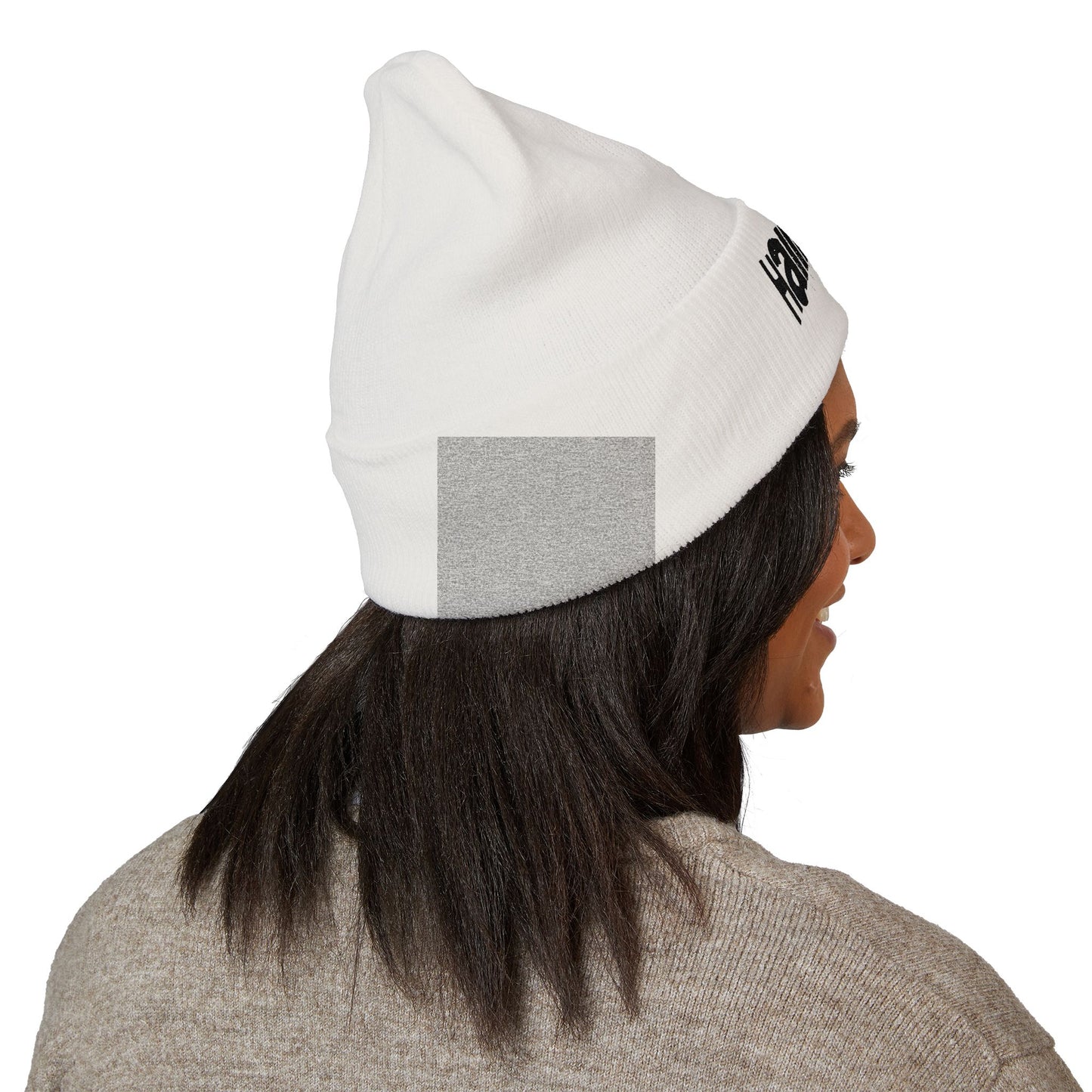 Hallelujah Embroidered Cuffed Beanie — Classic Knit Winter Hat