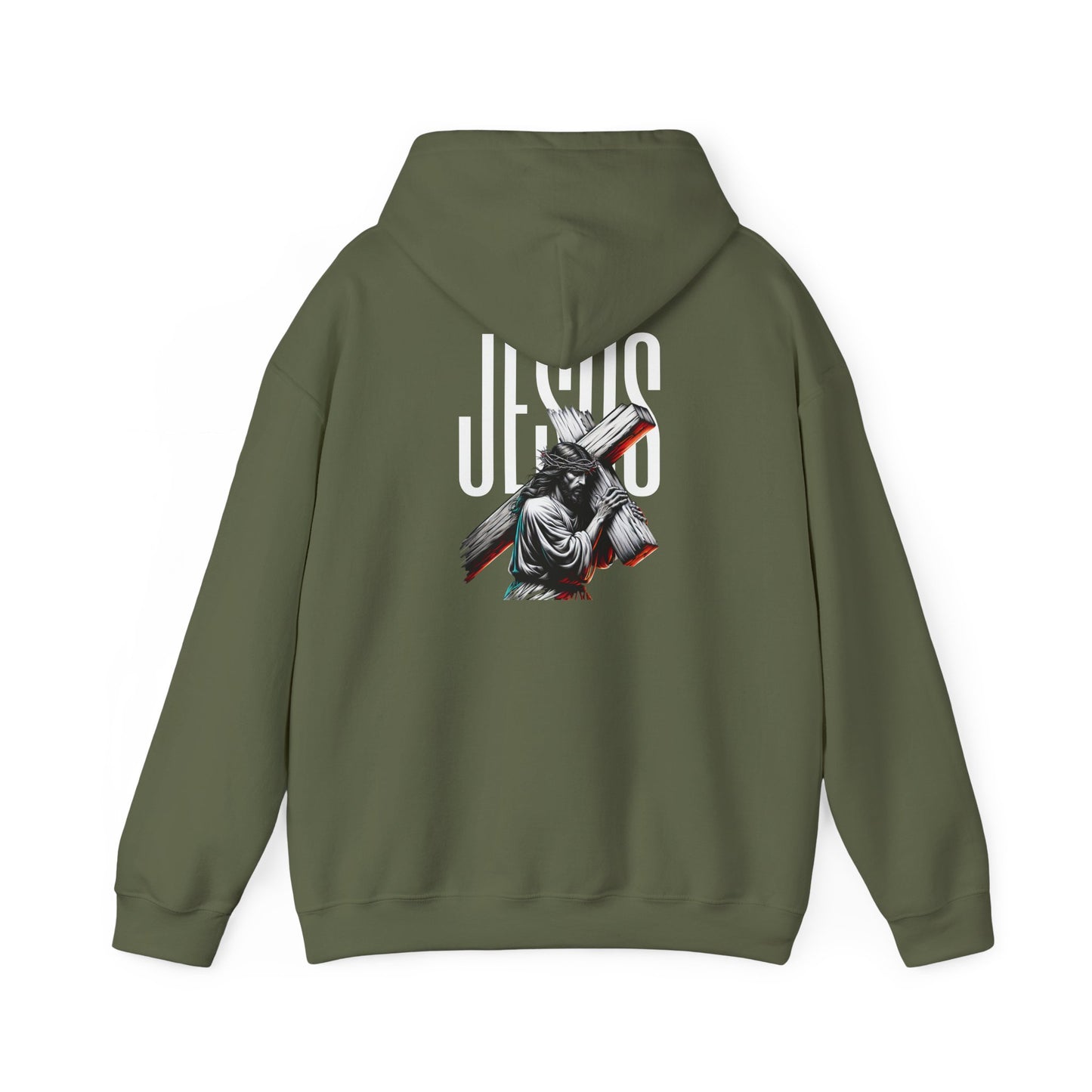 Christian Jesus Hoodie – Savior Cross Graphic Pullover