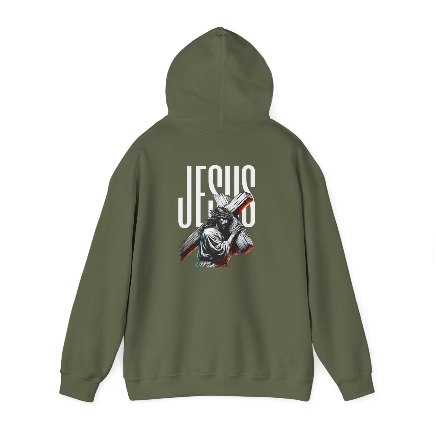 Christian Jesus Hoodie – Savior Cross Graphic Pullover