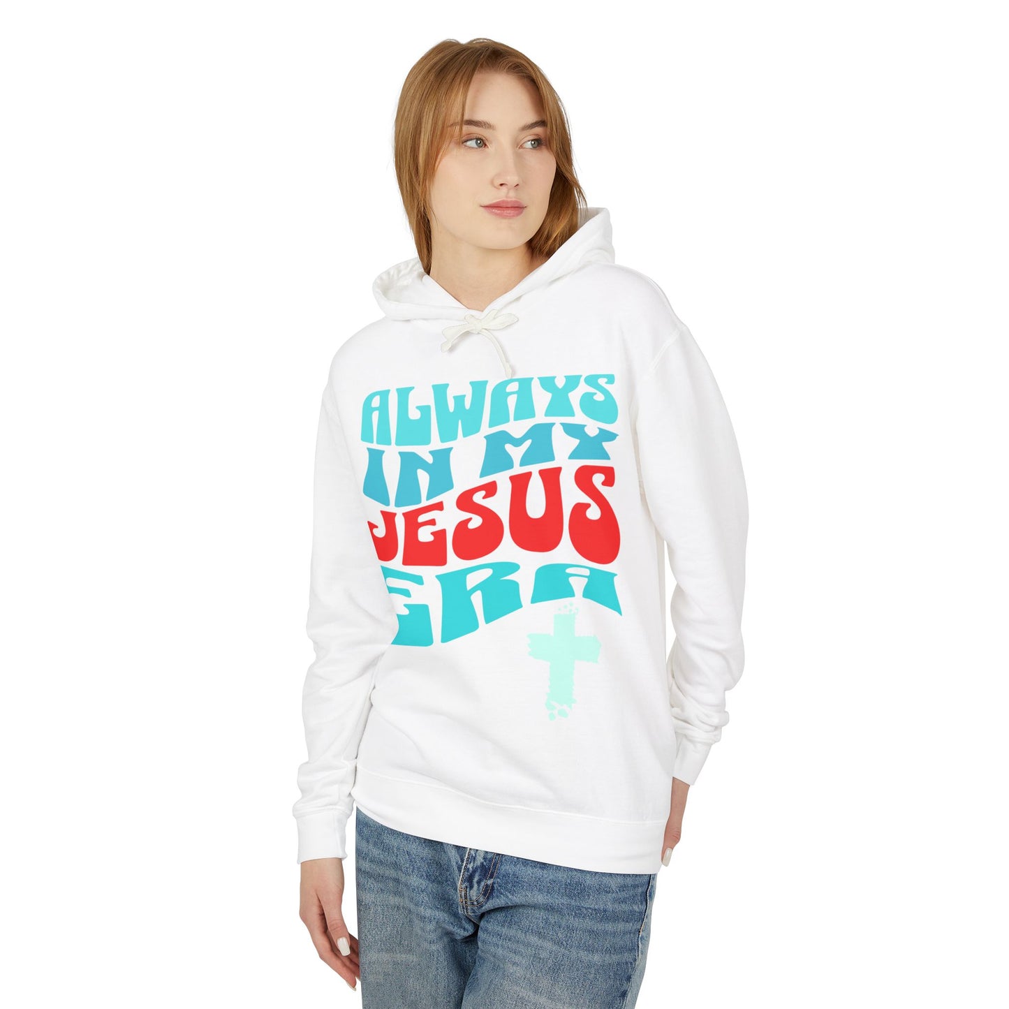 Jesus Era Hoodie — "Always In My Jesus Era" Retro Faith Sweatshirt