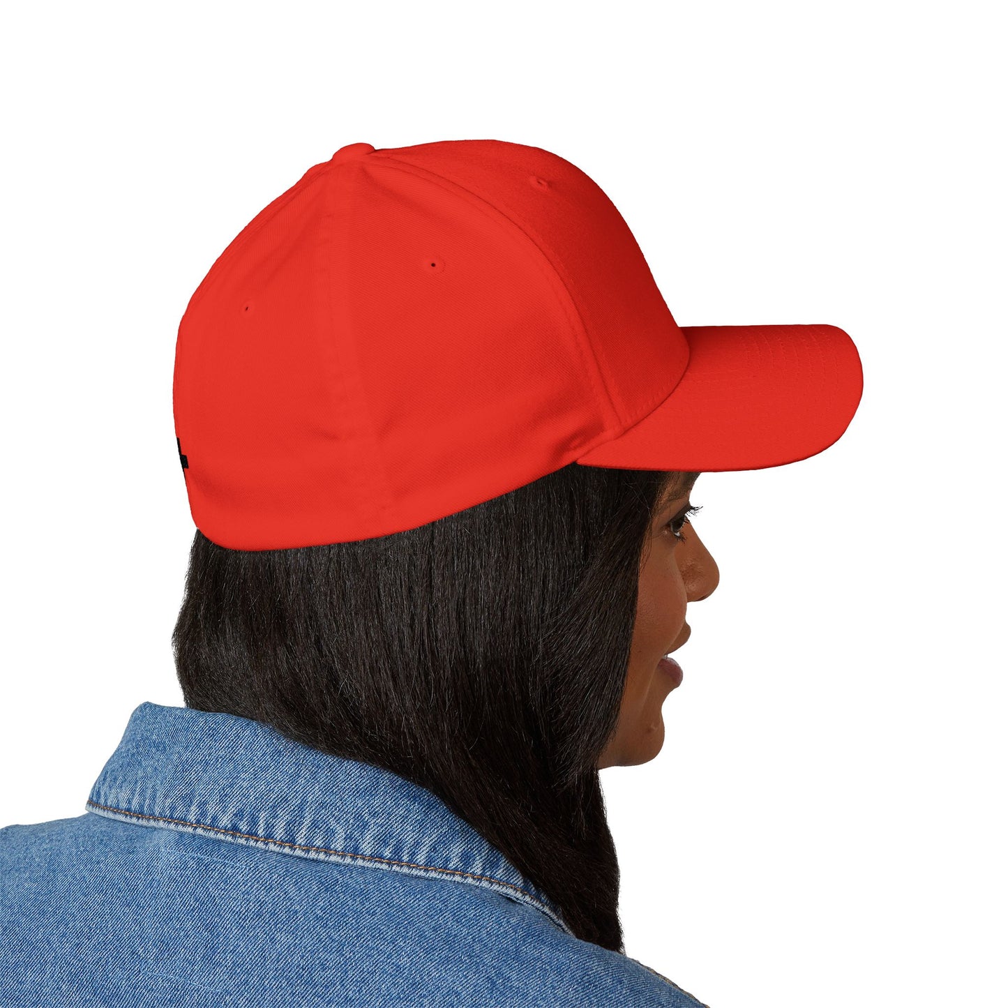 Embroidered 'TRUST GOD' Cross Cap – Structured Closed-Back Baseball Hat