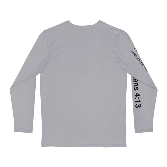 Strength Cross Long Sleeve Shirt – Christian Faith Philippians 4:13 Inspirational Tee