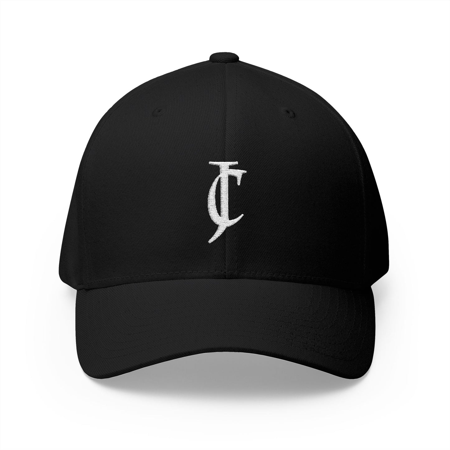 Embroidered Monogram Cap — Distressed 'JC' Initial Baseball Hat