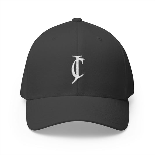 Embroidered Monogram Cap — Distressed 'JC' Initial Baseball Hat