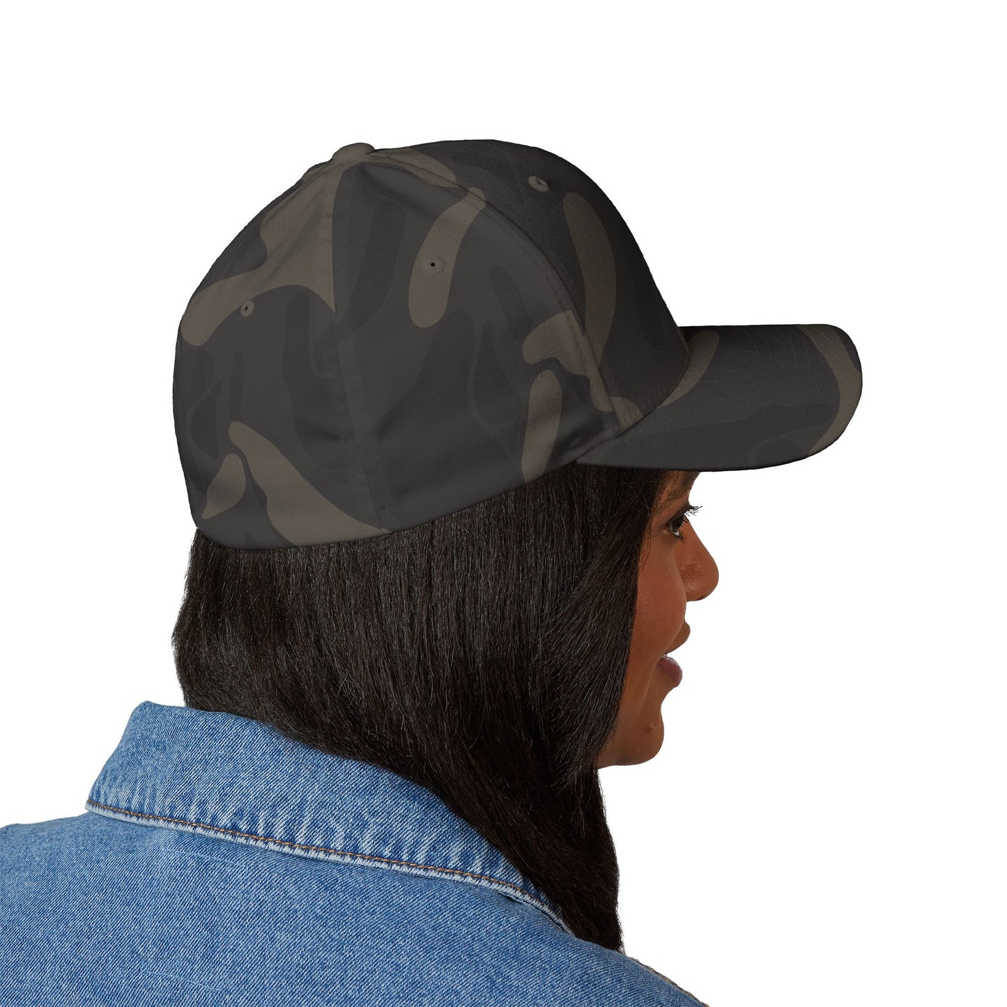 Embroidered Monogram Cap — Distressed 'JC' Initial Baseball Hat