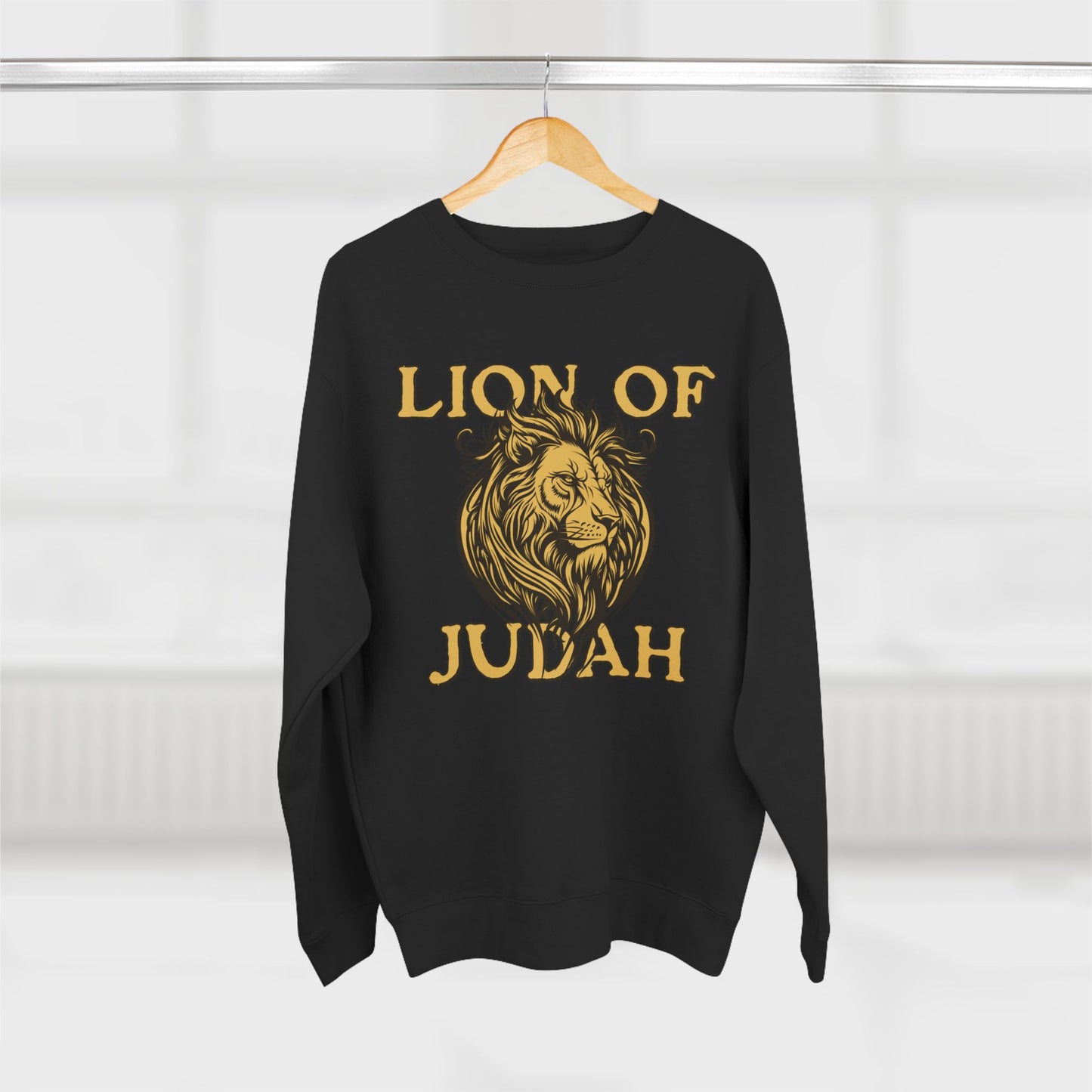 Lion of Judah Sweatshirt — Faith-Inspired Lion Graphic Crewneck