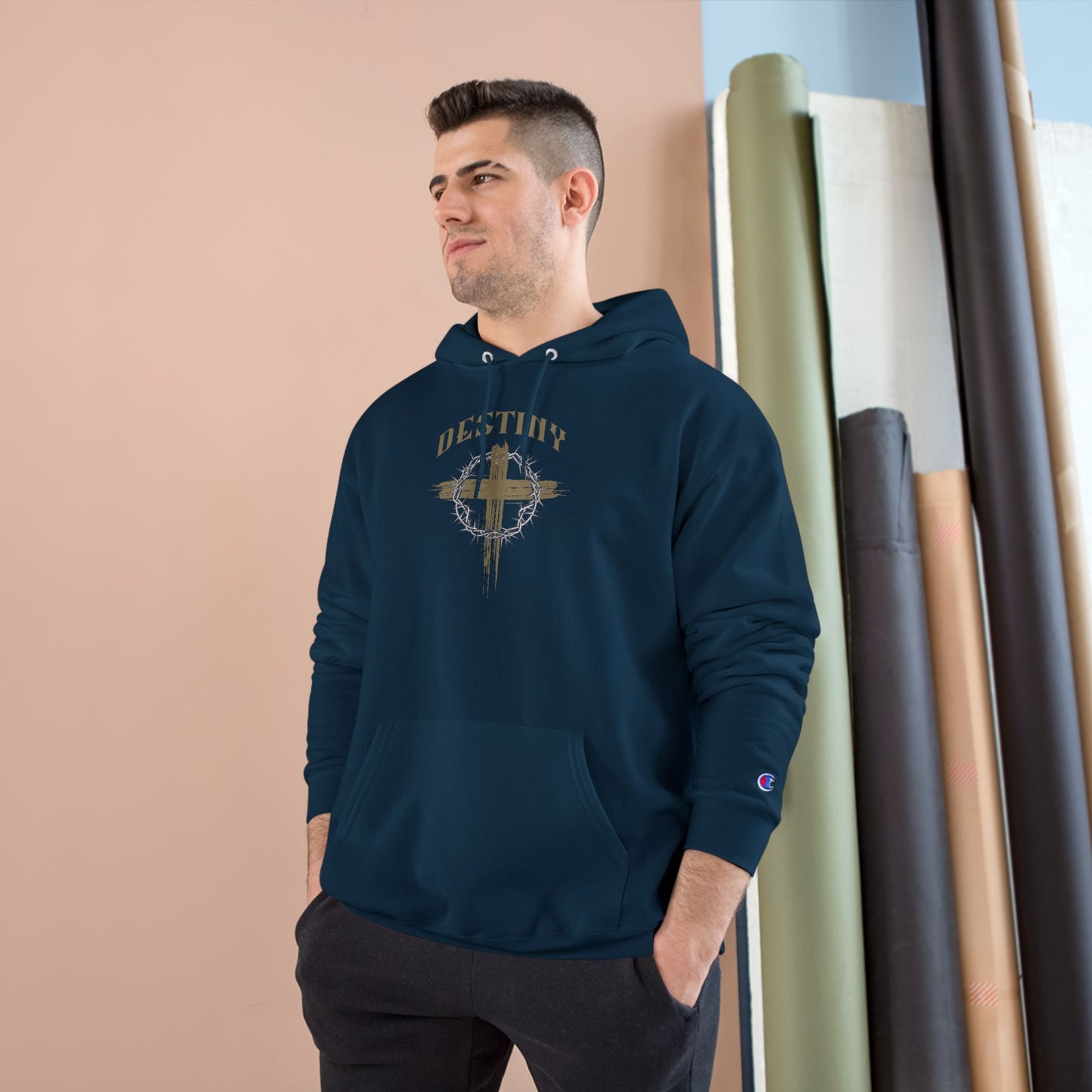 Destiny Cross Graphic Hoodie — Champion Pullover