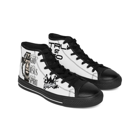 Lion of Judah High-Top Sneakers — Jesus Cross Faith Shoes