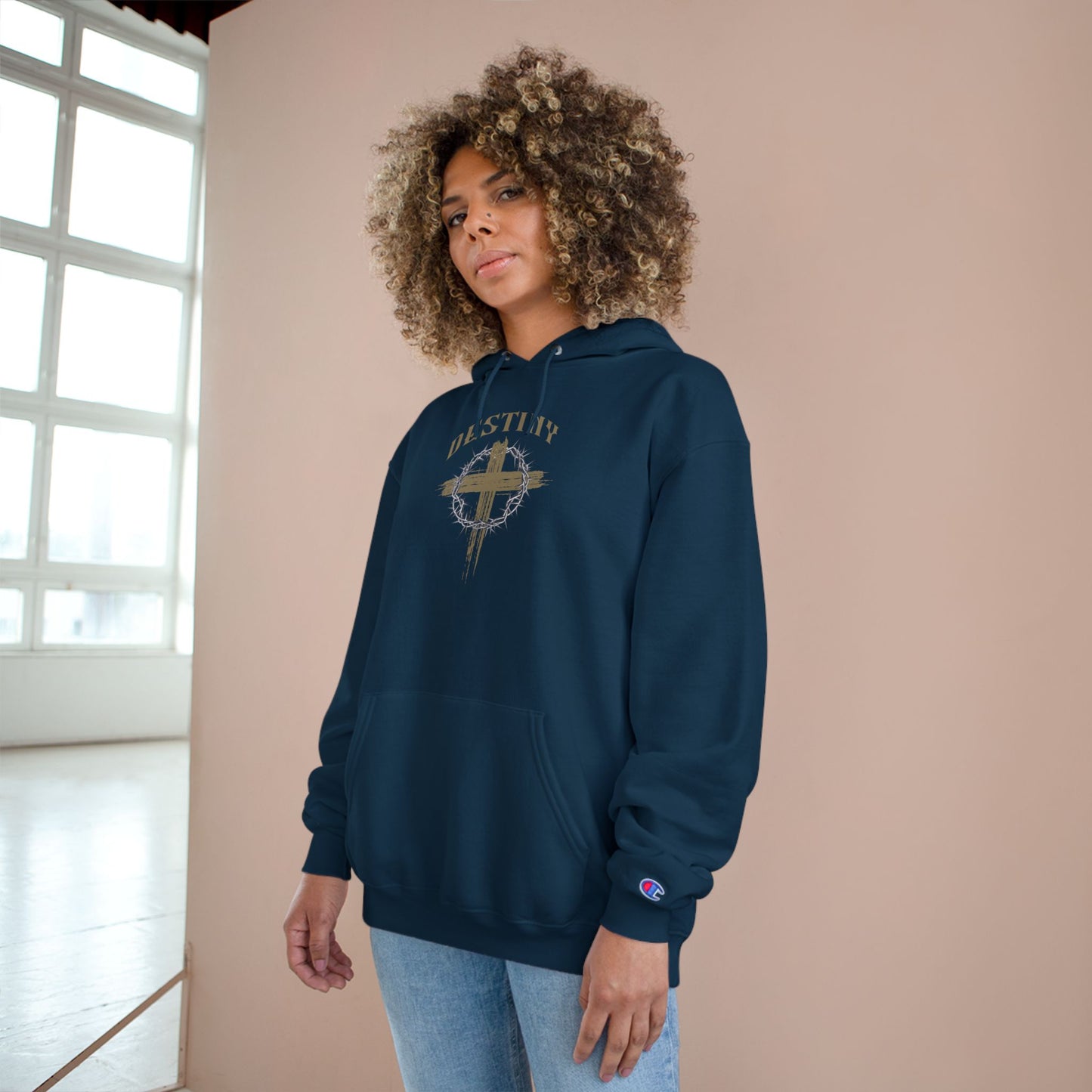 Destiny Cross Graphic Hoodie — Champion Pullover