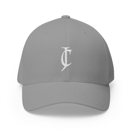 Embroidered Monogram Cap — Distressed 'JC' Initial Baseball Hat
