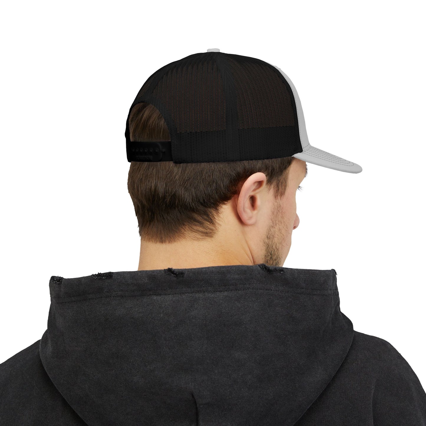 Embroidered Cross Trucker Hat – Mesh Snapback Cap for Faith & Everyday Wear