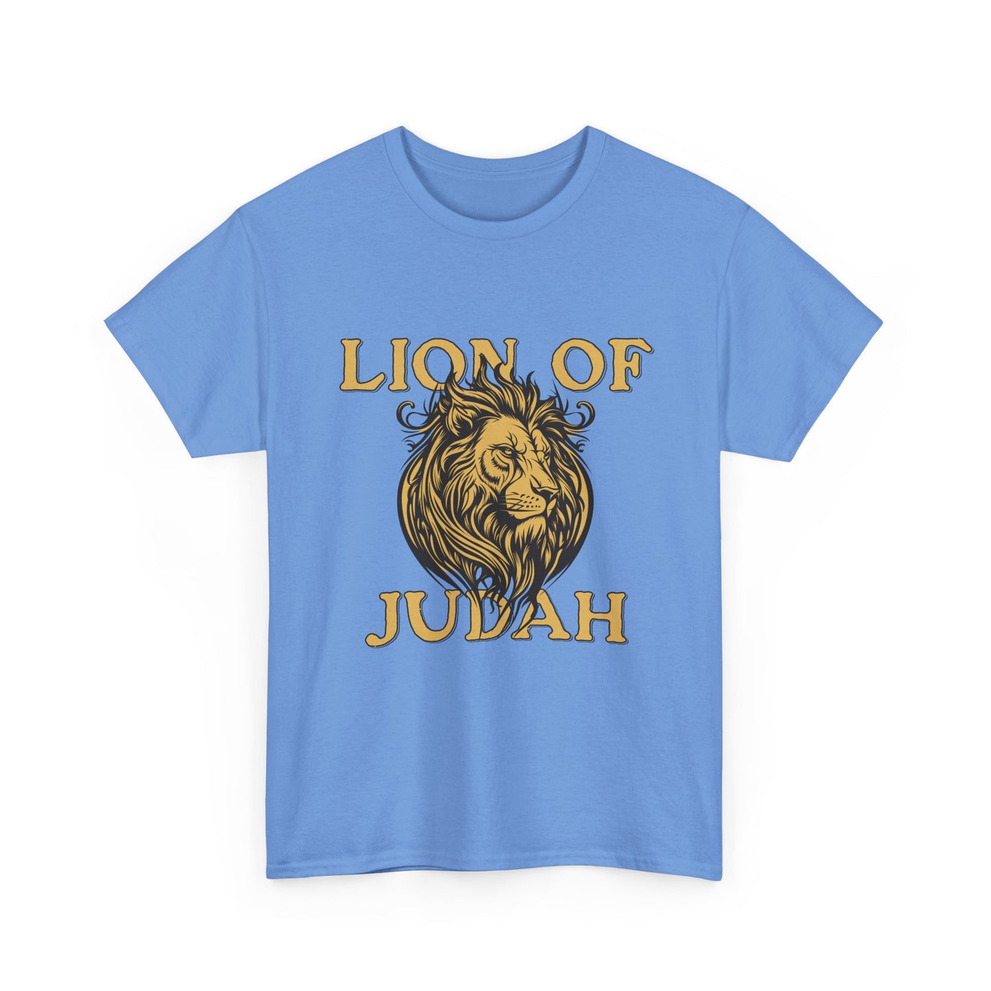 Lion of Judah T-Shirt — Gold Lion Faith Graphic Tee