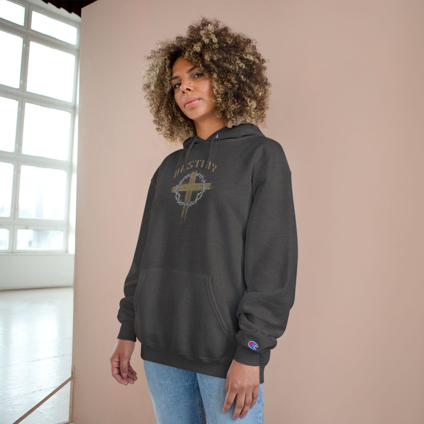 Destiny Cross Graphic Hoodie — Champion Pullover