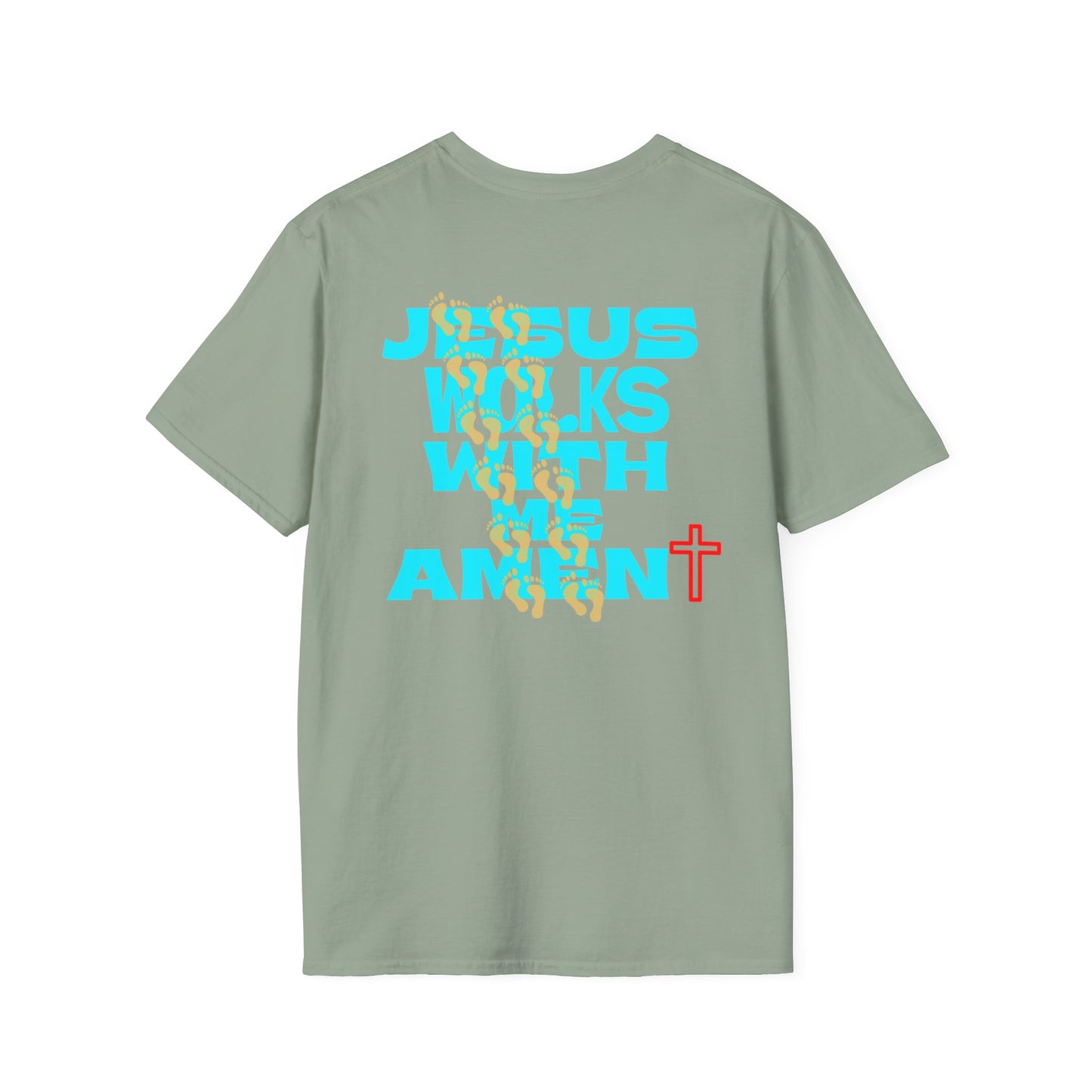 Jesus Walks With Me Amen T-Shirt