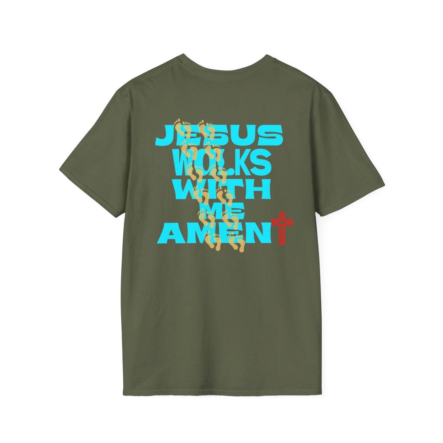 Jesus Walks With Me Amen T-Shirt