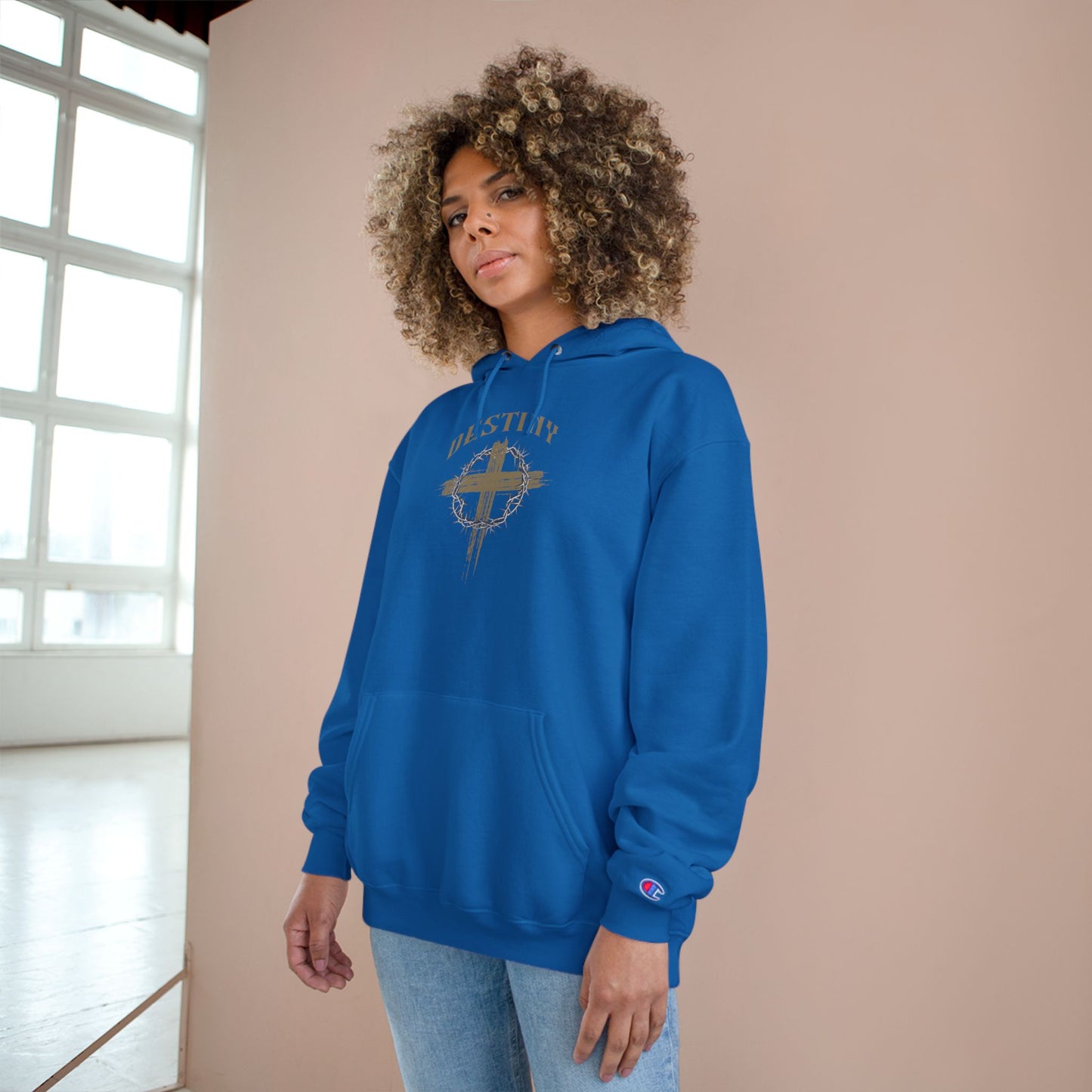 Destiny Cross Graphic Hoodie — Champion Pullover