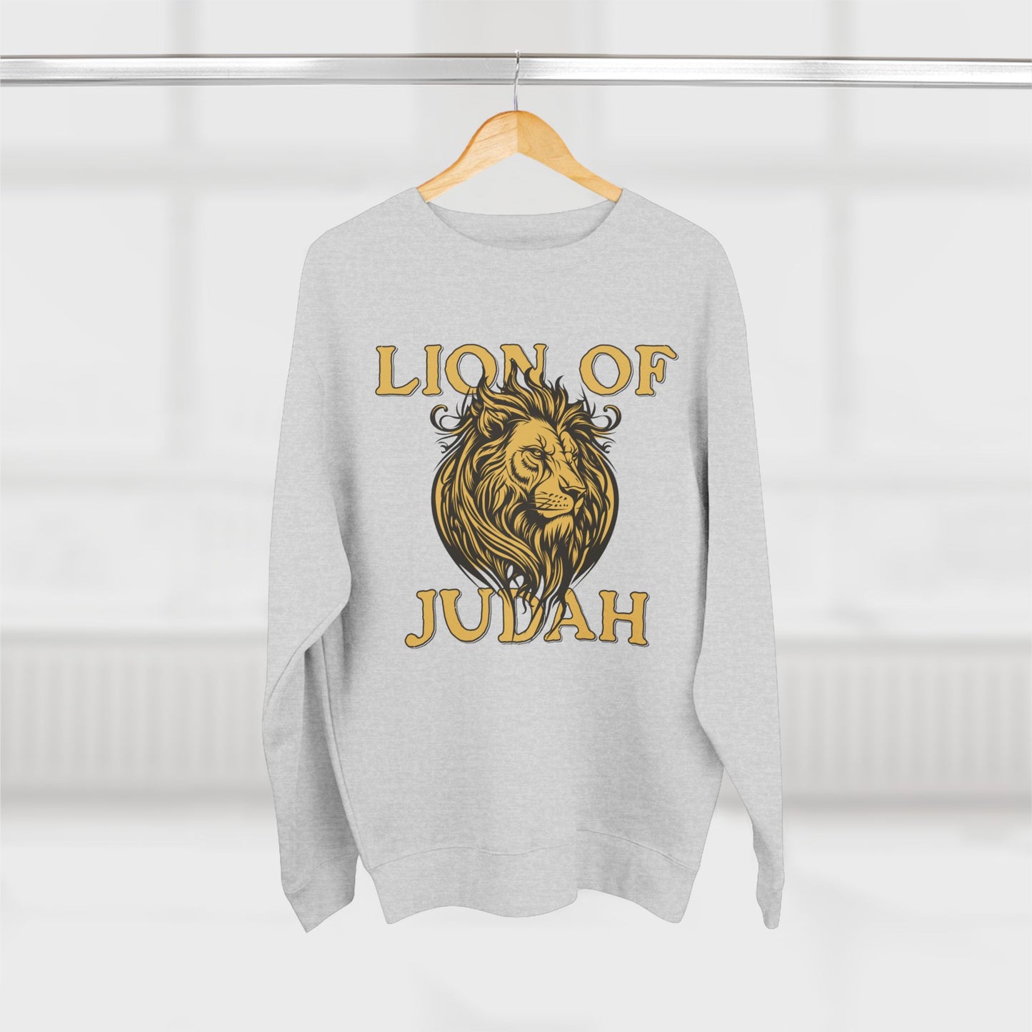 Lion of Judah Sweatshirt — Faith-Inspired Lion Graphic Crewneck