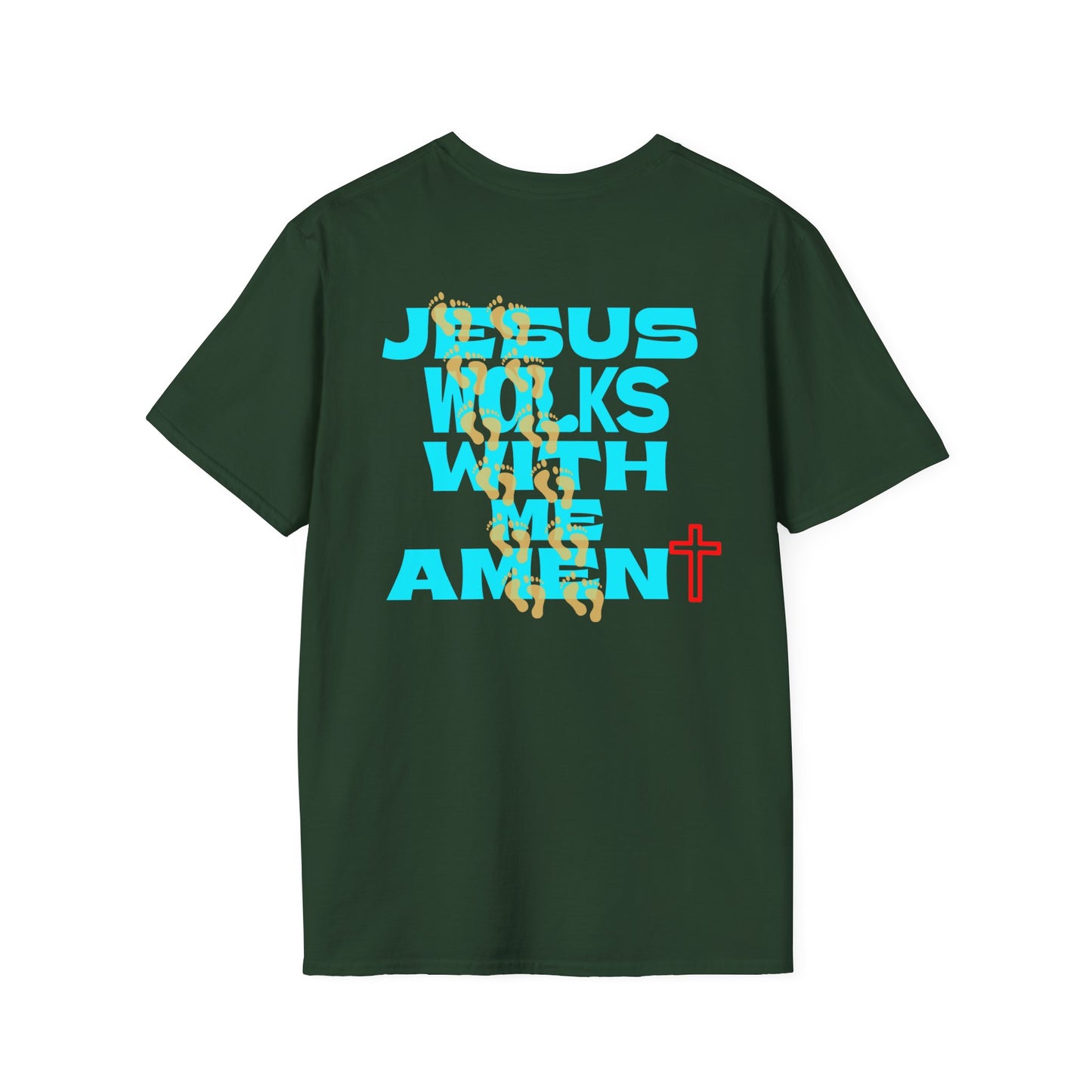 Jesus Walks With Me Amen T-Shirt