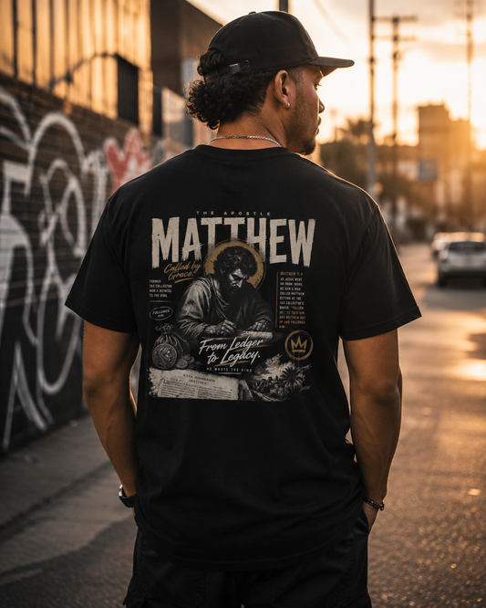 Matthew Apostle T-Shirt — Vintage Scripture Graphic Tee