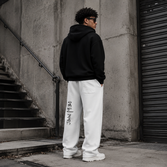 Baggy Sweatpants with “Tetelestai” Print – Christian Streetwear Jogger